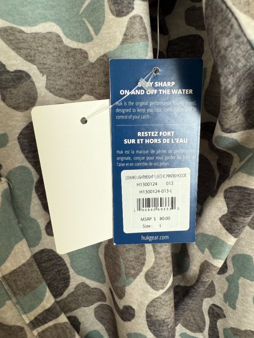 Huk Leeward Lightweight Fleece Hoodie NWT - Picture 4 of 7